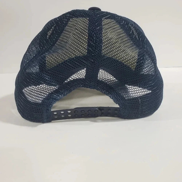 ERDI Drilling Deep Into Education Roughnecks Blue/White Snapback  Trucker Hat. - Picture 3 of 4